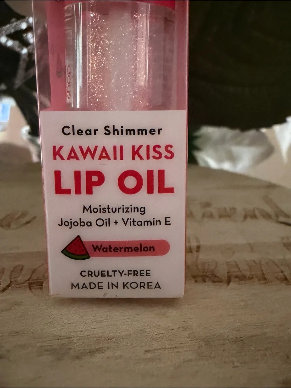The Crème Shop x Hello Kitty Kawaii Kiss Lip Oil - Clear Shimmer (Watermelon)